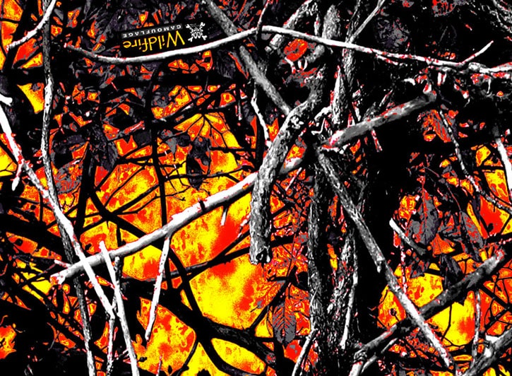 Close Up of Wildfire Camo for 2007 Toyota Highlander